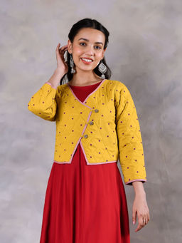 Rustorange - Mimosa Mustard Quilted Jacket