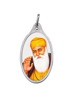 Kundan - 5.11 gm (999.9) Gurunanak Dev Silver Colour Pendant