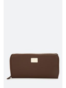 Van Heusen - Women Brown Solid Casual Wallets