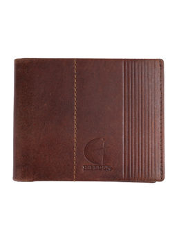 HiLEDER - Pure Hunter Crunch Leather Bifold Men's Wallet With 4 Card Slots Brown
