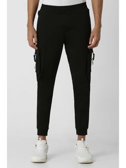 Van Heusen - Men Black Solid Slim Casual Joggers