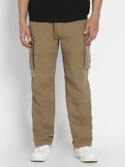 American Eagle - Men Brown Flex Relaxed Straight Cargo Pant