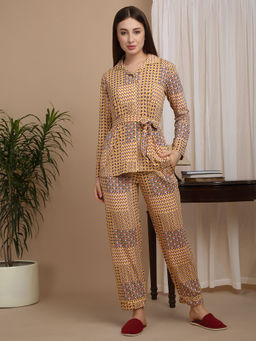 Sweet Dreams - Printed Shirt with Pyjama and Belt (Set of 3)