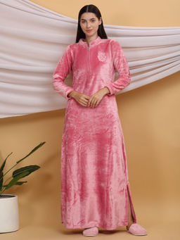 Sweet Dreams - Pink Solid Night Dress