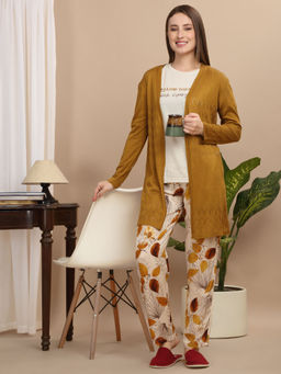 Sweet Dreams - Printed T-Shirt with Pyjama and Jacket (Set of 3)