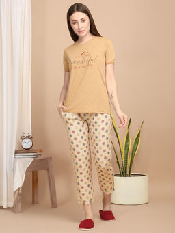 Sweet Dreams - Printed T-Shirt with Pyjama (Set of 2)