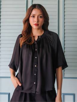 Zink London - Womens Black Solid Shirt