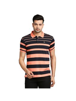 Parx - Medium Orange Stripes Polo T-shirt
