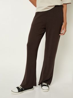max - Brown Women Solid Track Pant