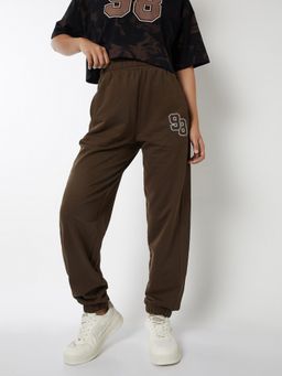 max - Brown Women Solid Sports Joggers
