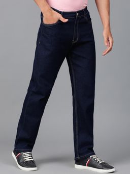 KOTTY - Men Navy Blue Slim Fit Clean Look Stretchable Jeans