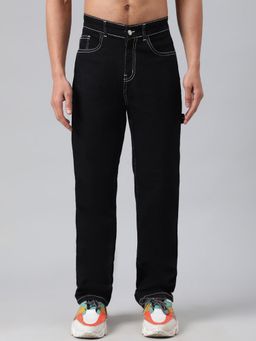 KOTTY - Men Black Solid Low-Rise Clean Look Stretchable Jeans