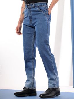 KOTTY - Men Blue Regular Fit Mid-Rise Stretchable Jeans