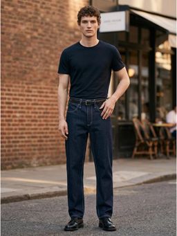 KOTTY - Men Navy Blue Relaxed Fit Mid-Rise Jeans