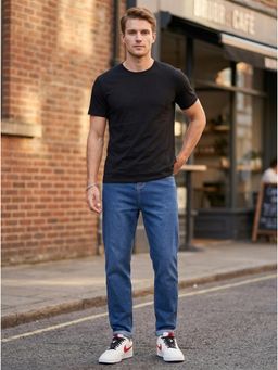 KOTTY - Men Blue Solid Slim Fit Stretchable Jeans