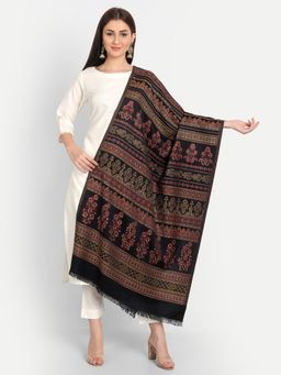 HK colours of fashion - Woven Design Wool Shawl