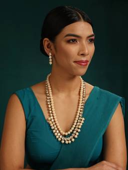 MINAKI - Emma Kundan Layered Jewellery Set