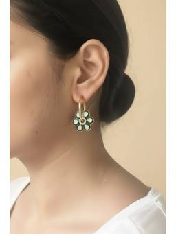 Sica Jewellery - 925 Silver Moissanite Polka Bela Hoop Earrings