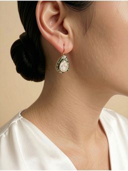 Sica Jewellery - 925 Silver Moissanite Polka Delta Hoop Earrings