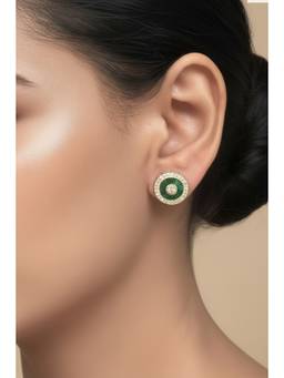 Sica Jewellery - 925 Silver Moissanite Polka Mor Earrings