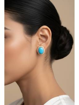 Sica Jewellery - 925 Silver Turquoise Earrings