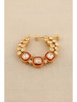 Sica Jewellery - 925 Silver Moissanite Polka Dulhan Nose Ring