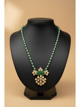 Sica Jewellery - 925 Silver Moissanite Polka Sangam Necklace