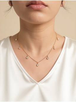 Sica Jewellery - 925 Silver Moissanite Polka Frost Necklace