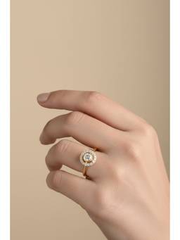 Sica Jewellery - 925 Silver Moissanite Polka Eesha Ring