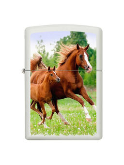 Zippo - Mare and Foal Running Windproof Pocket Lighter