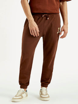 Levi's - Brown Solid Mid Waist Joggers