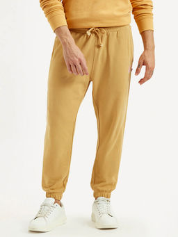 Levi's - Mustard Solid Mid Waist Joggers
