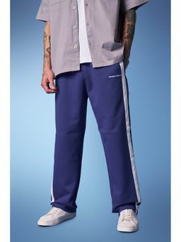Bonkers Corner - Blue Solid Mid Waist Pant