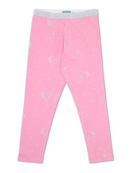United Colors of Benetton - Girls Pink Printed Trousers