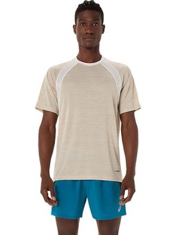 ASICS - Cream Polyester Regular T-Shirt