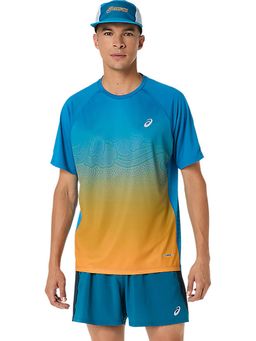 ASICS - Blue Polyester Regular T-Shirt