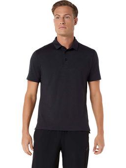 ASICS - Black Polyester Slim Polo T-Shirt