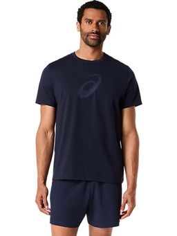 ASICS - Navy Blue Cotton Regular T-Shirt