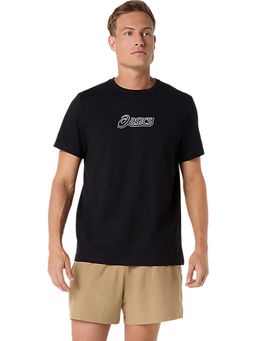 ASICS - Black Cotton Regular T-Shirt