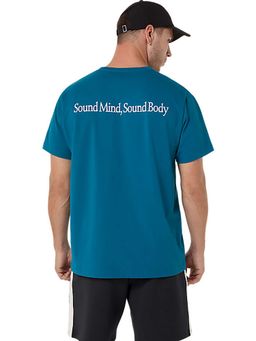 ASICS - Blue Cotton Regular T-Shirt