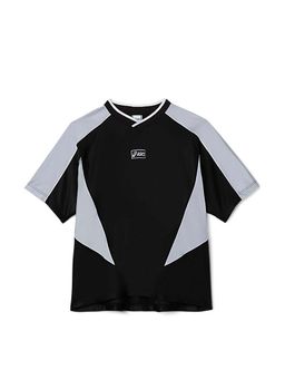 ASICS - Black Polyester Relaxed T-Shirt