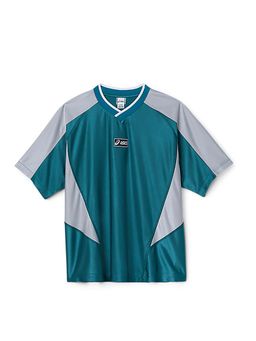 ASICS - Teal Polyester Relaxed T-Shirt