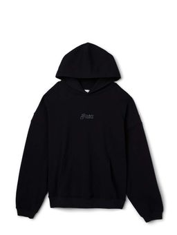 ASICS - Black Polyester Relaxed Hoodie
