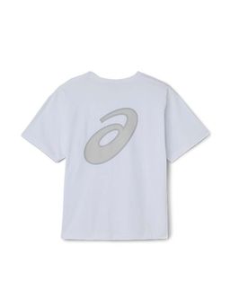 ASICS - White Polyester Relaxed T-Shirt