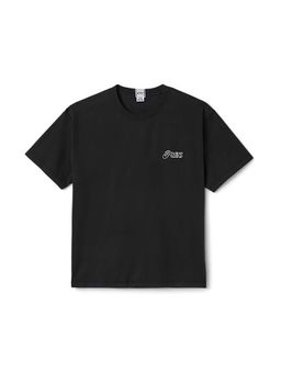 ASICS - Black Polyester Relaxed T-Shirt