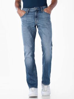 Jack & Jones - Blue Cotton Blend Jeans