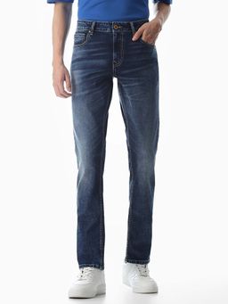 Jack & Jones - Blue Cotton Blend Jeans