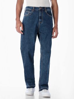 Jack & Jones - Blue Cotton Blend Jeans