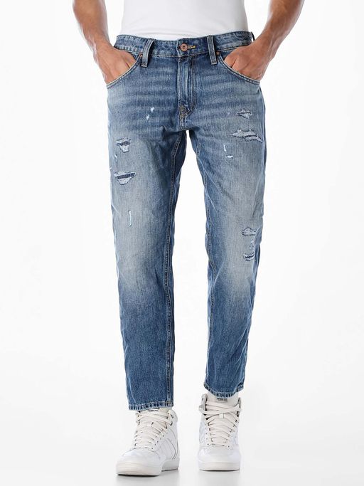 Jack & Jones Blue Cotton Jeans