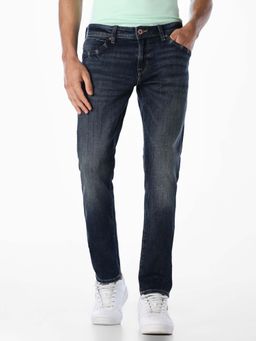 Jack & Jones - Blue Cotton Blend Jeans